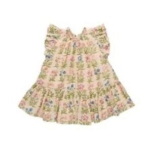 Pink Chicken Harper Dress Leafy Floral Size 6Y New With Tags